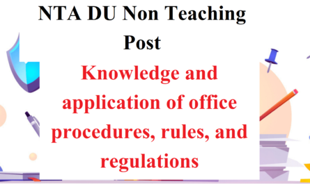 Knowledge and application of office procedures, rules, and regulations
